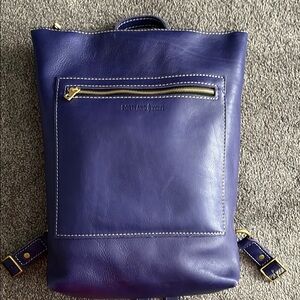 Portland Leather Violet Laptop Backpack